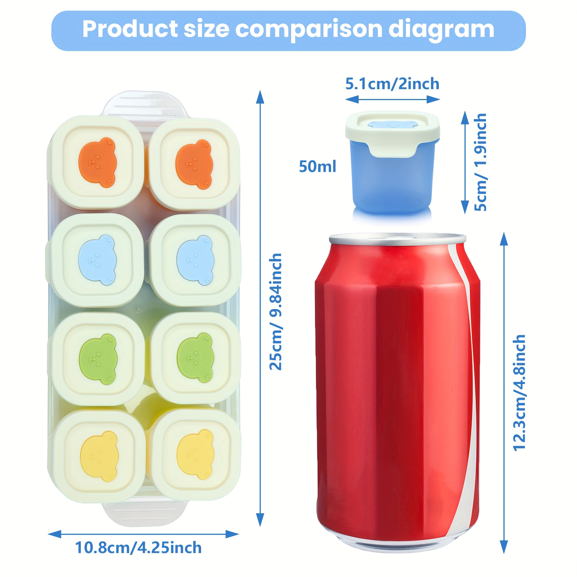 9pcs Silicone Food Storage Con – Meal Prep Oatmeal Bewertung und Preis