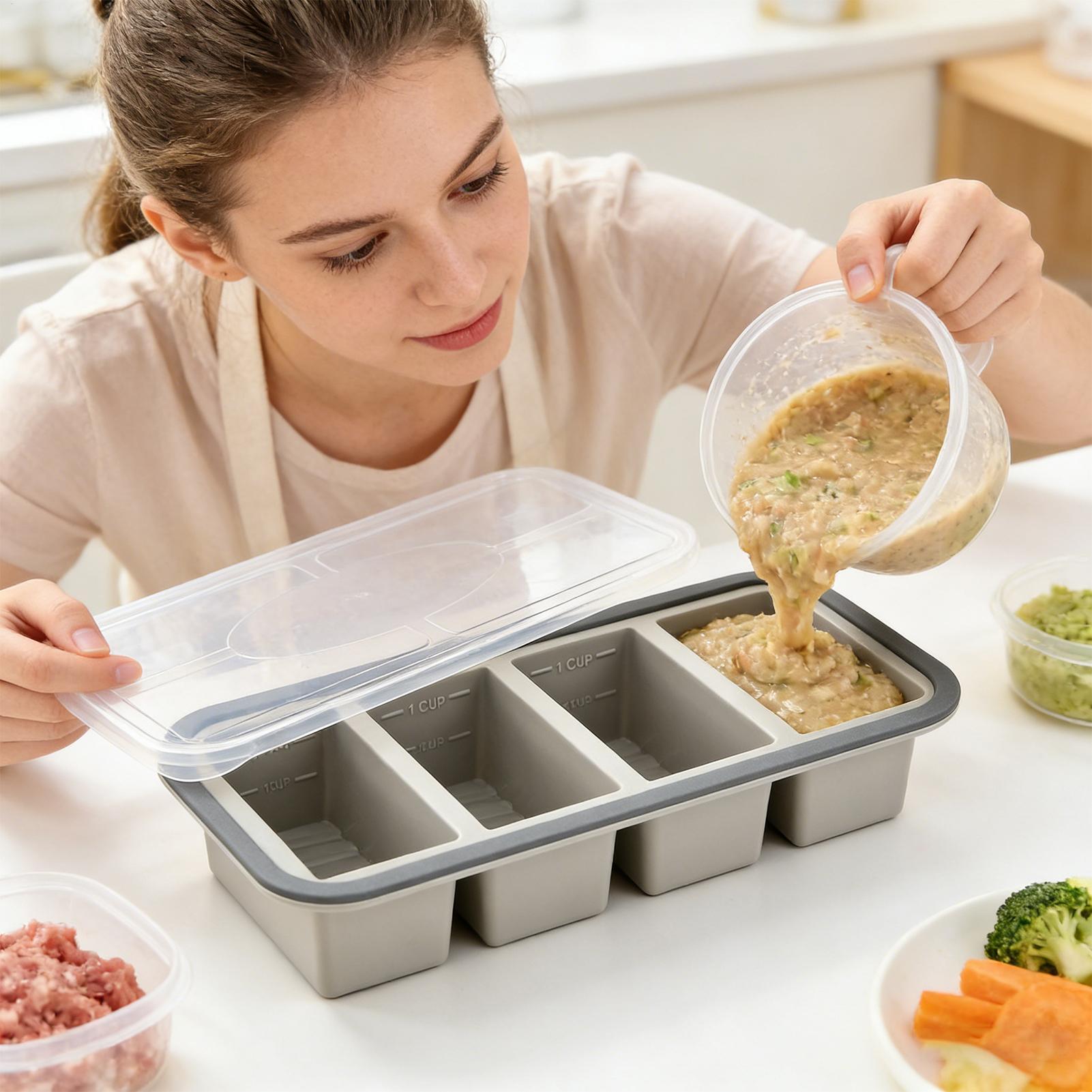 Silicone Freezer Molds Easy Re – Meal Prep Menu Bewertung und Preis