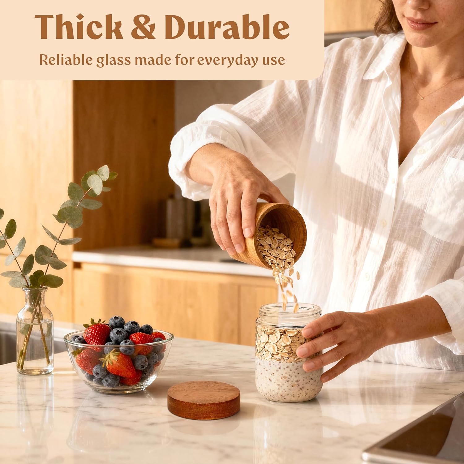 Overnight Oats Containers with – Meal Prep Oatmeal Bewertung und Preis