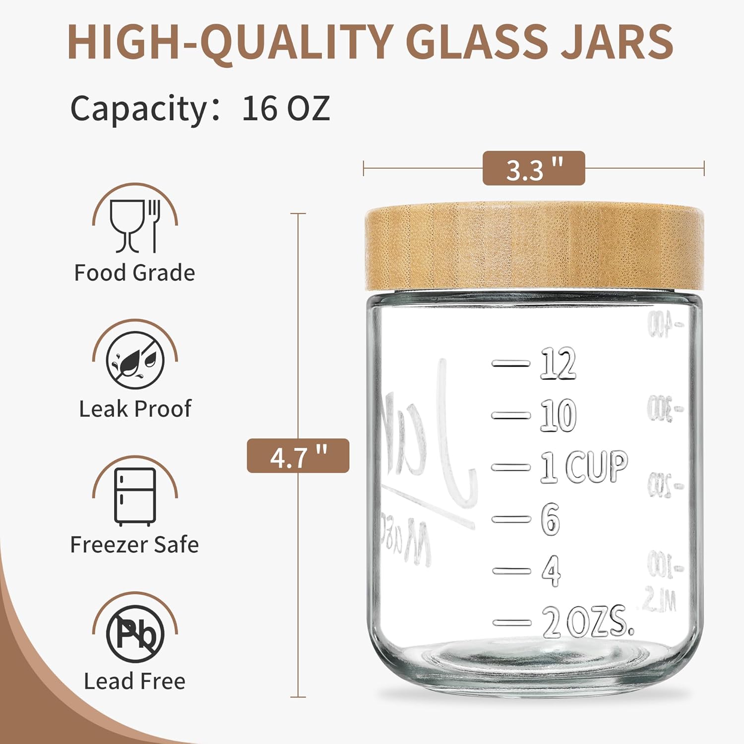 16 oz Glass Overnight Oats Con – Meal Prep Oatmeal Bewertung und Preis