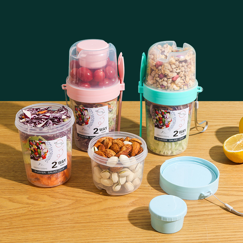 Salad Oatmeal Cup 500ml+300ml  – Meal Prep Oatmeal Bewertung und Preis