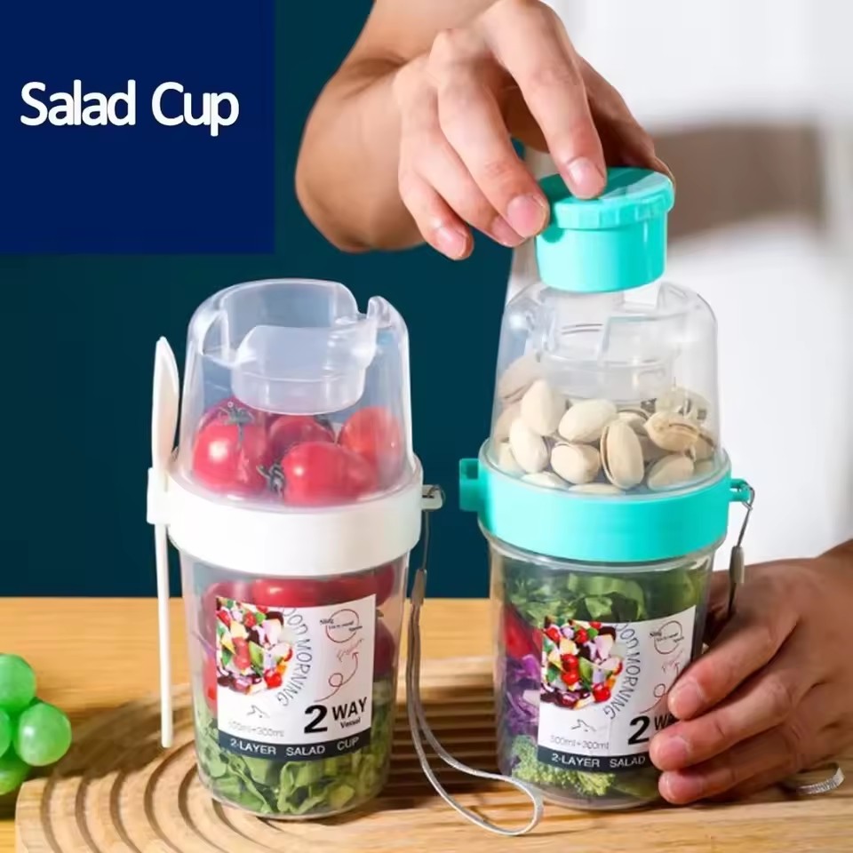 Salad Oatmeal Cup 500ml+300ml  – Meal Prep Oatmeal Bewertung und Preis