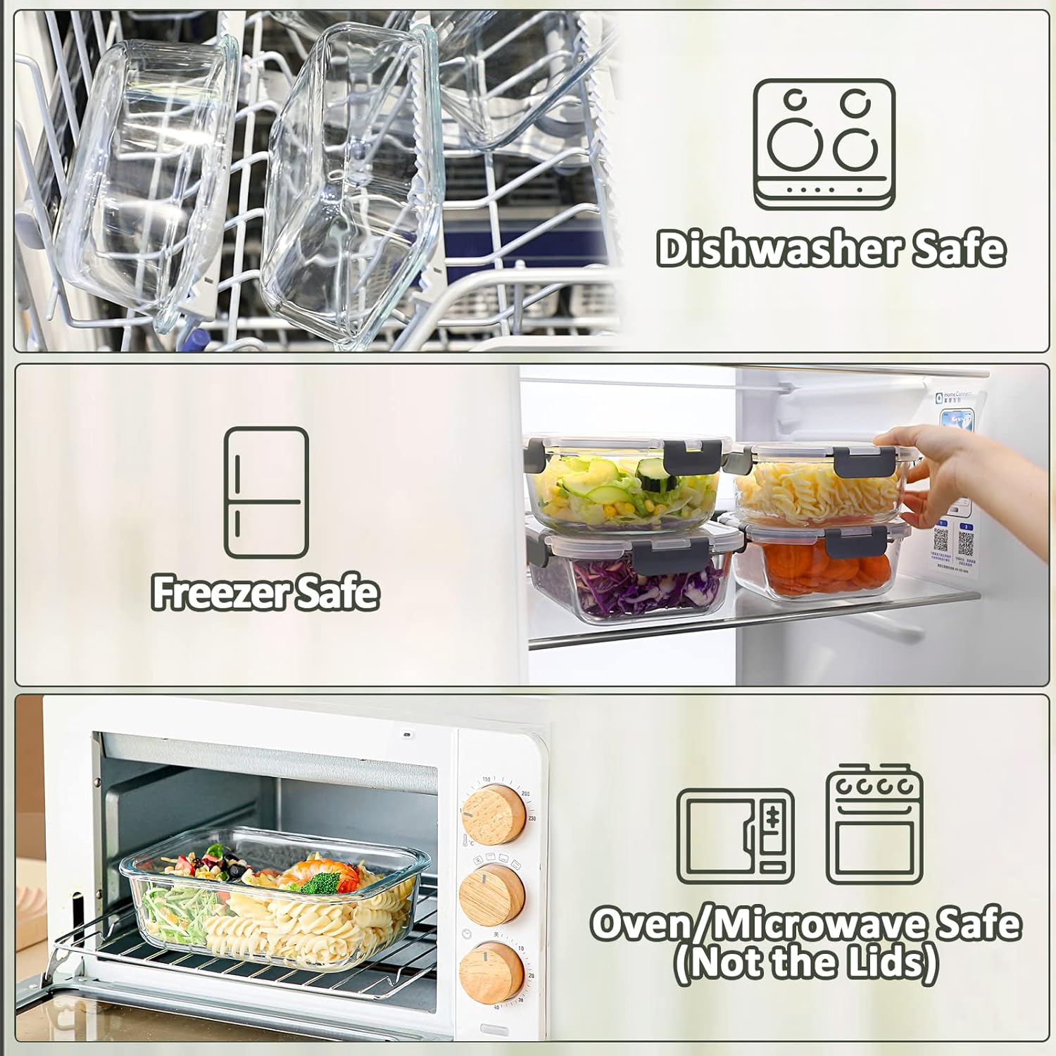 10-Pack Glass Meal Prep Contai – Meal Prep Freezer Bewertung und Preis