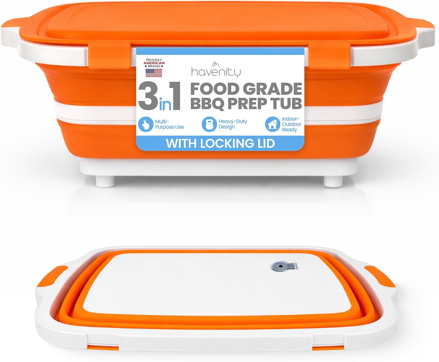 8L Collapsible BBQ Prep Tub wi – Meal Prep For Cutting Bewertung und Preis