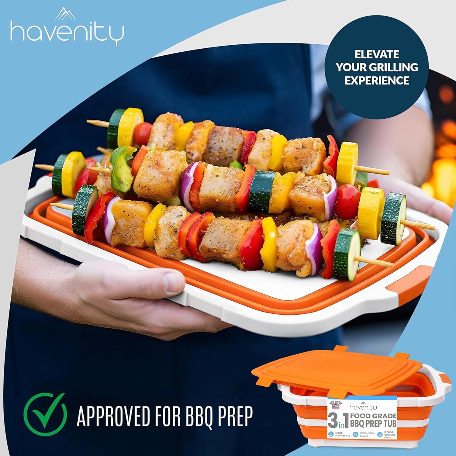 8L Collapsible BBQ Prep Tub wi – Meal Prep For Cutting Bewertung und Preis