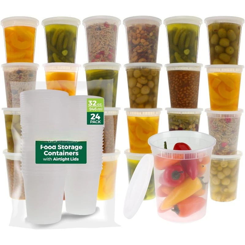 [24 Set] 8oz-32 Oz Plastic Del – Meal Prep Freezer Bewertung und Preis