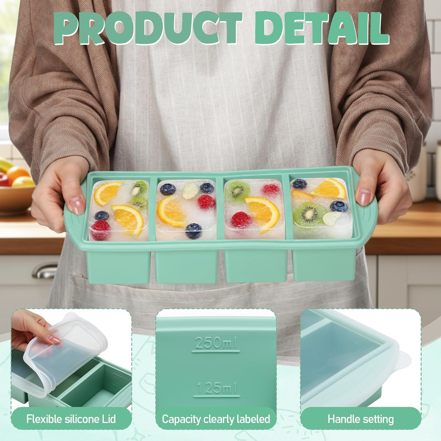 Silicone Freezer Tray with Lid – Meal Prep Oatmeal Bewertung und Preis