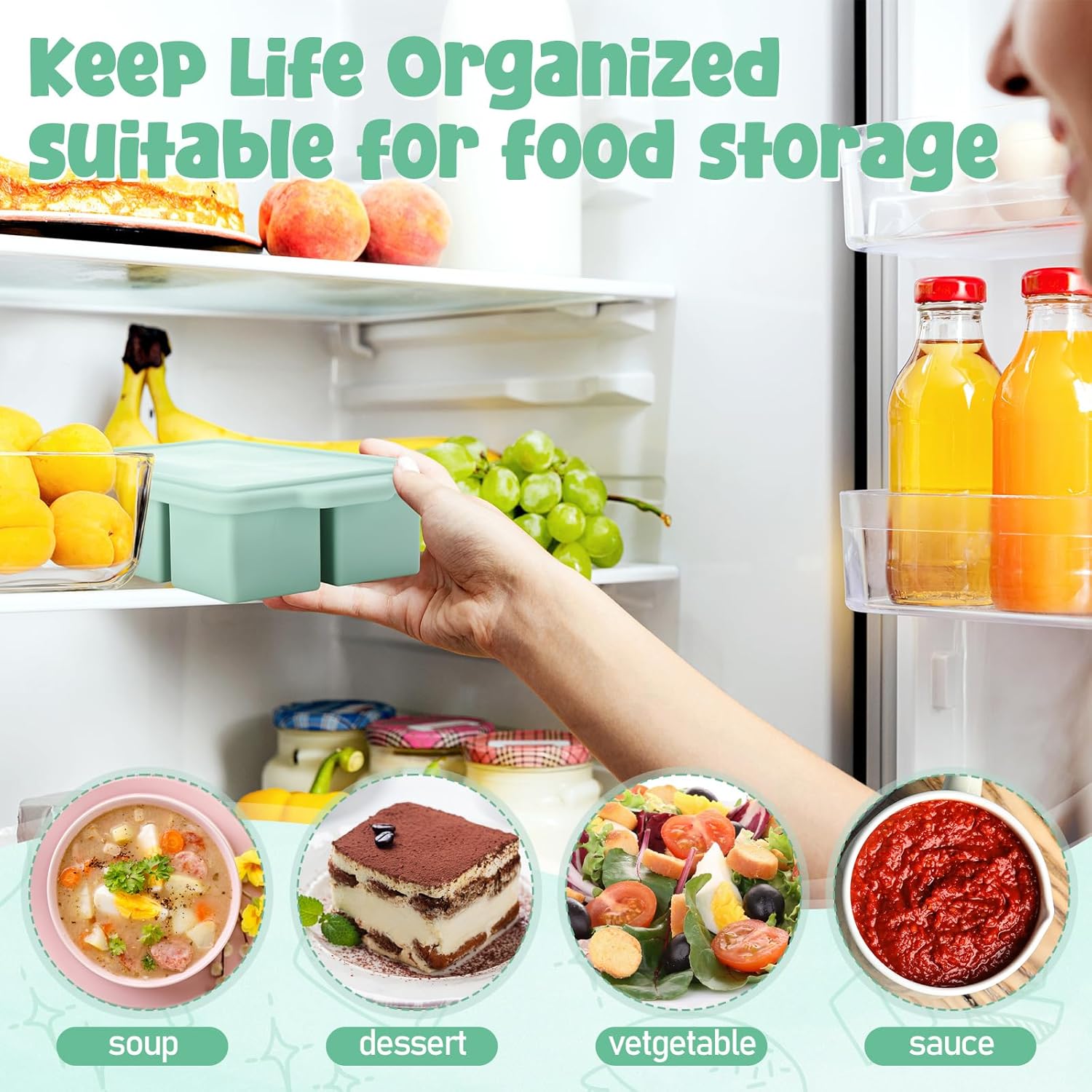 Silicone Freezer Tray with Lid – Meal Prep Oatmeal Bewertung und Preis
