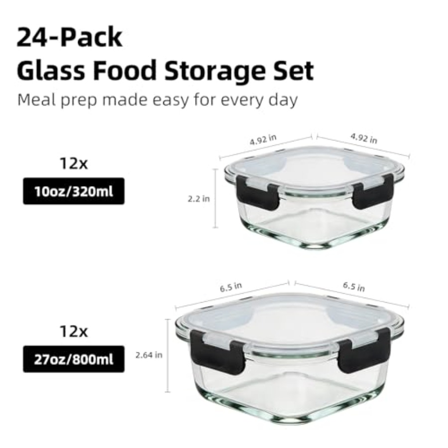 Food storage: glass, clear, ai – Meal Prep Freezer Bewertung und Preis
