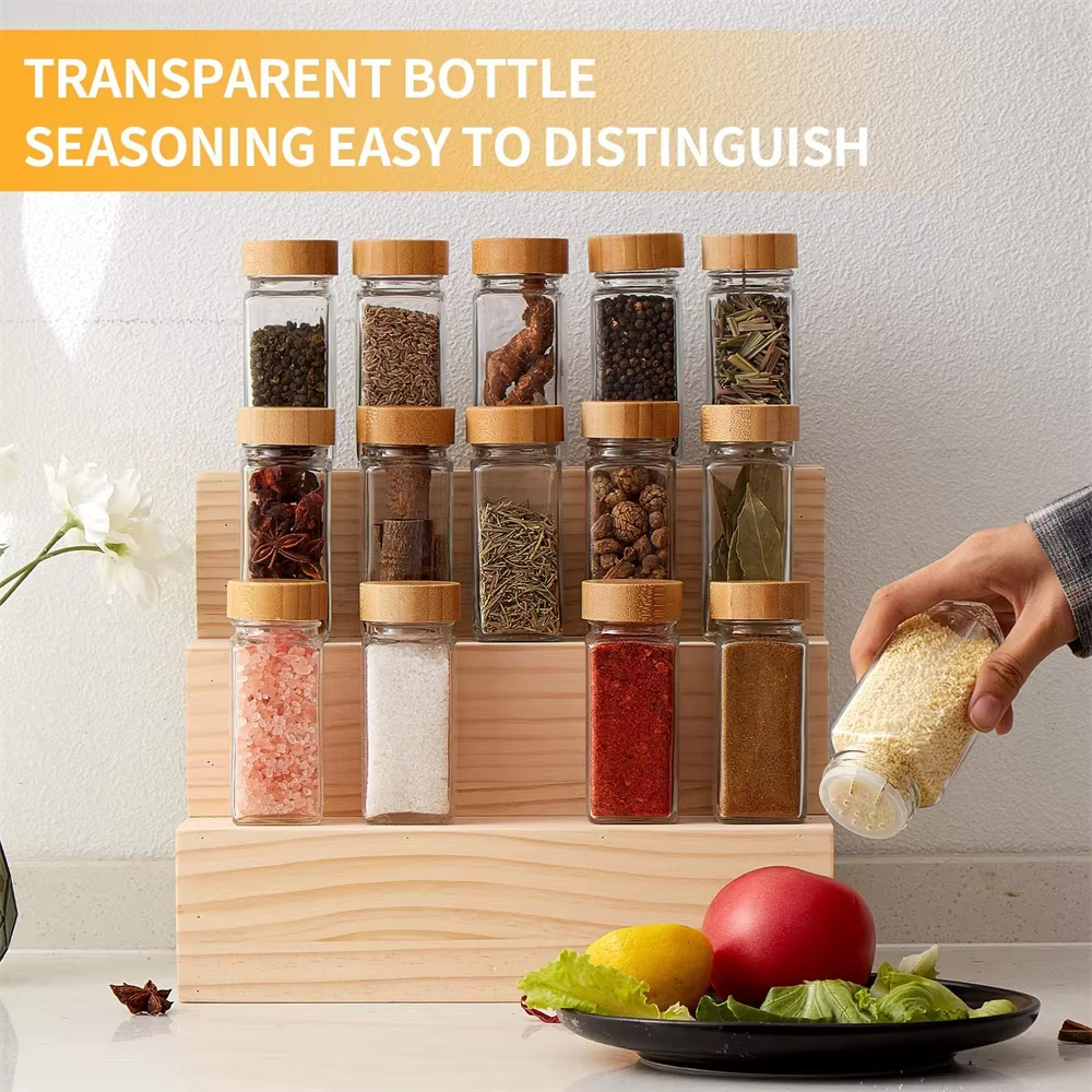 Glass Spice Jars with Bamboo L – Herb Keeper Bottle Bewertung und Preis