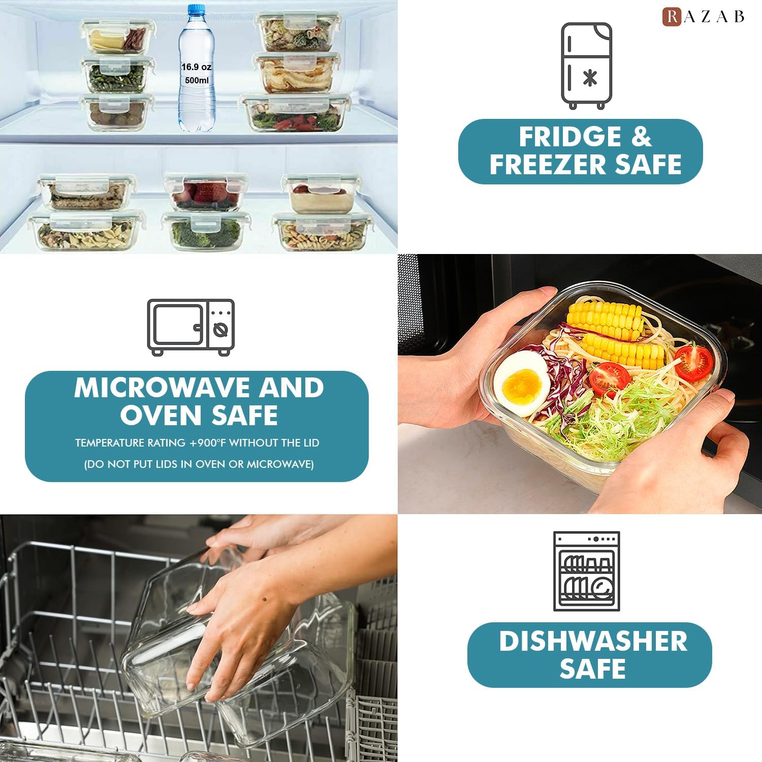 24 Pc Airtight Glass Food Stor – Meal Prep Freezer Bewertung und Preis
