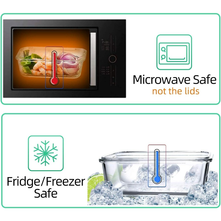 Glass Containers BPA-Free Lock – Meal Prep Freezer Bewertung und Preis
