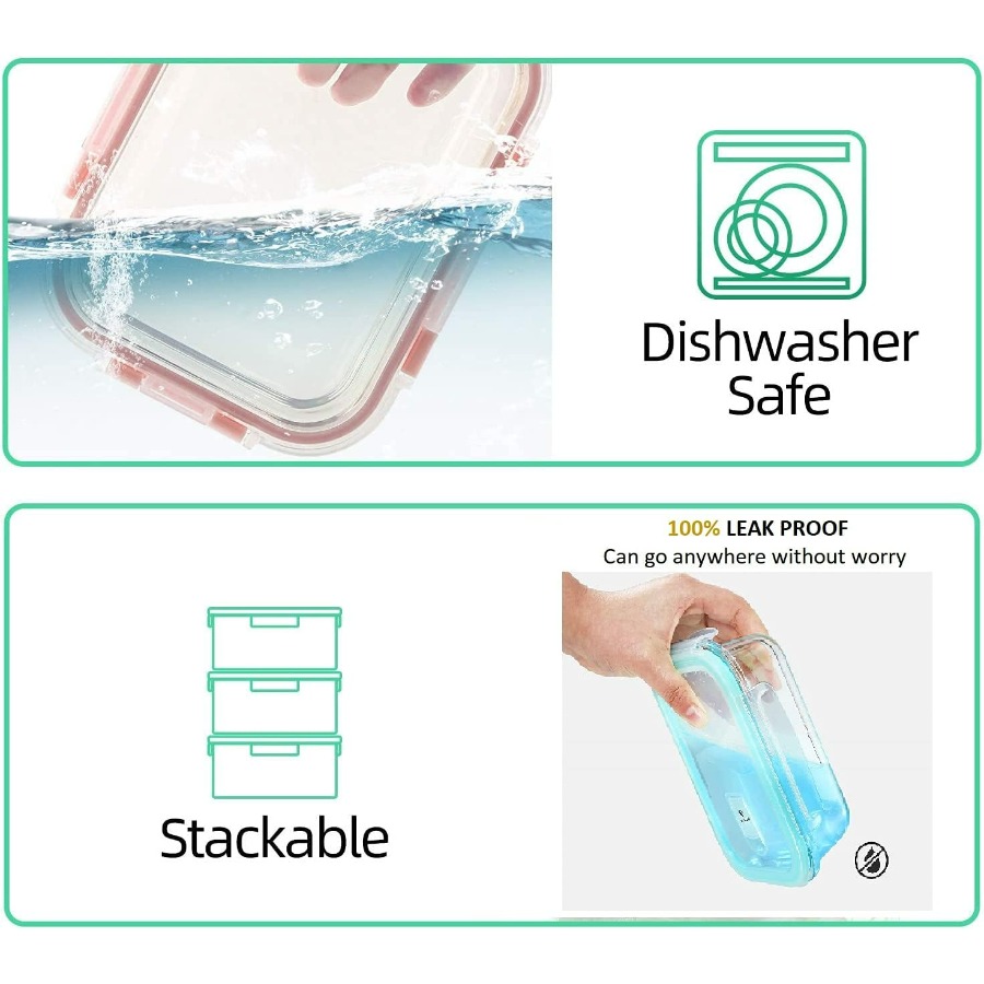 Glass Containers BPA-Free Lock – Meal Prep Freezer Bewertung und Preis