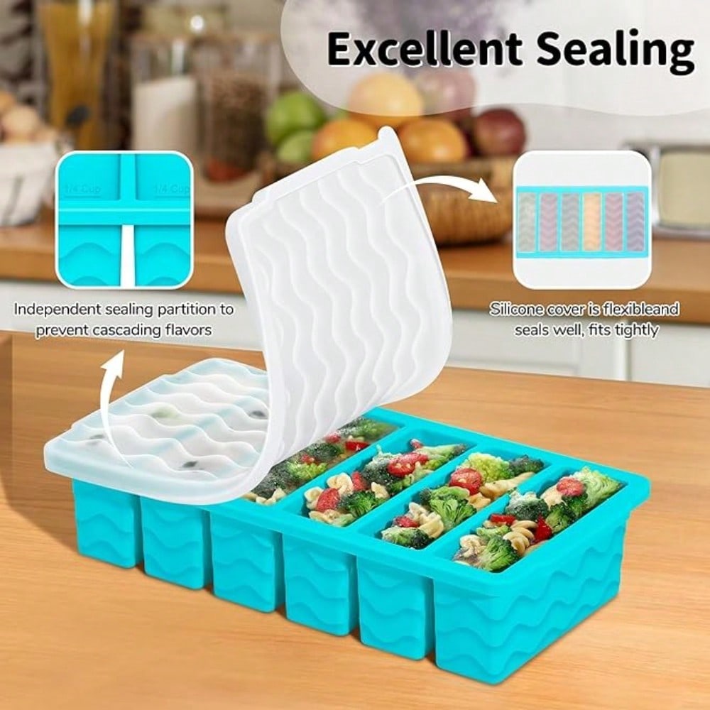 3-Pack Silicone Freezer Trays  – Meal Prep Freezer Bewertung und Preis