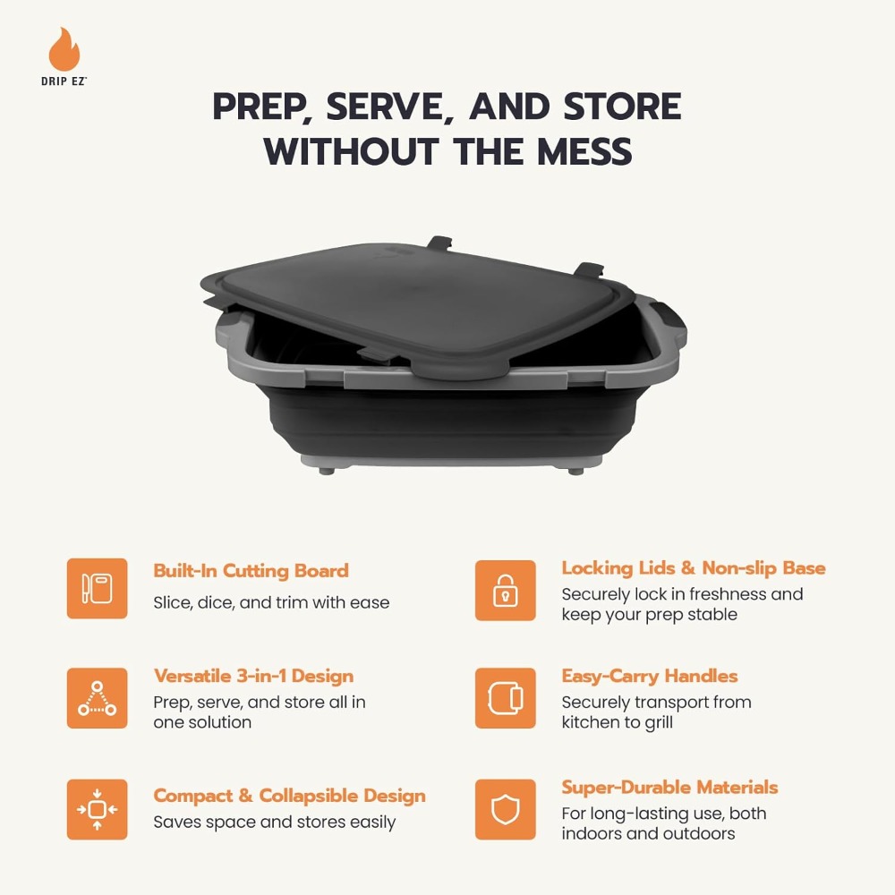 Collapsible BBQ Prep Tub - Mea – Meal Prep For Cutting Bewertung und Preis