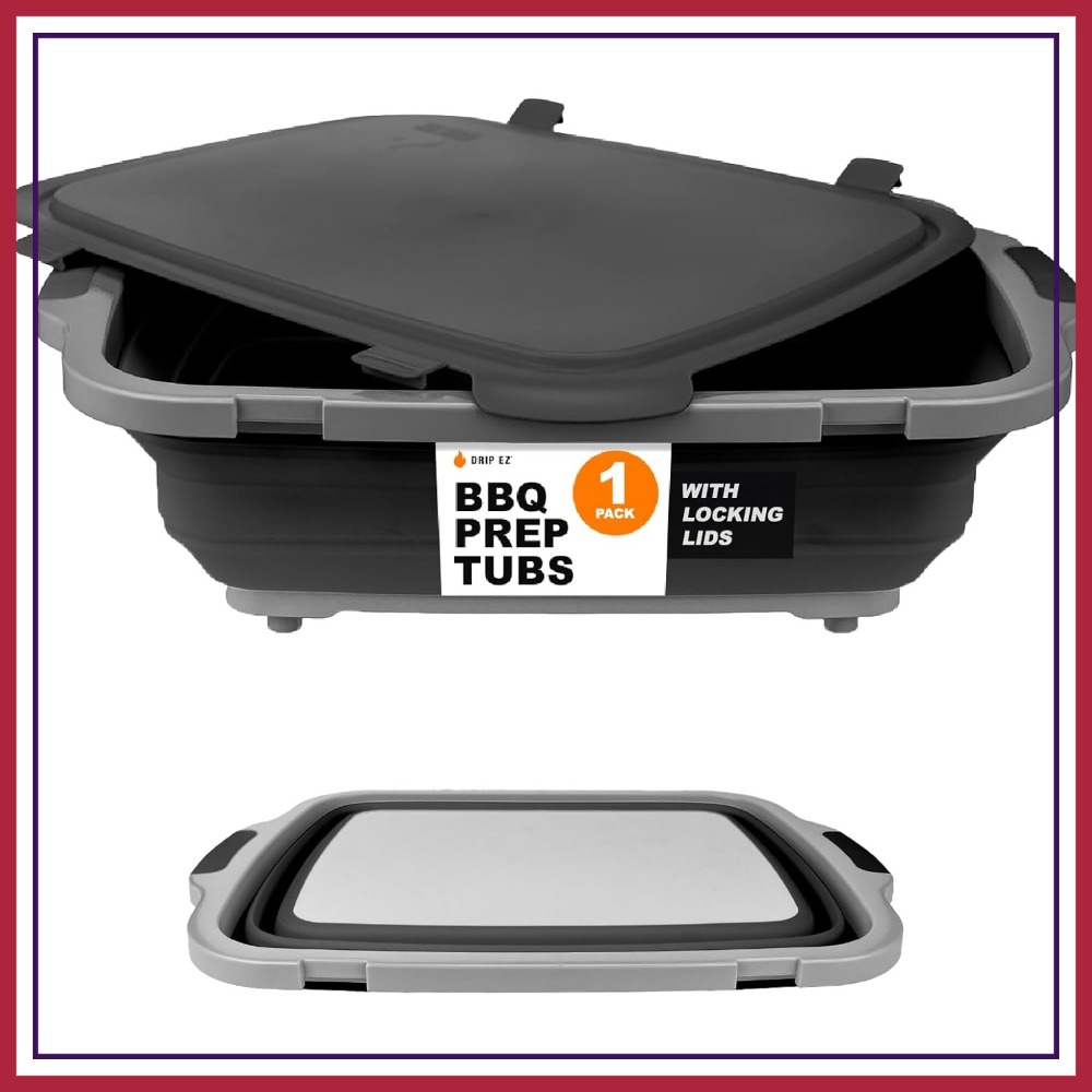 Collapsible BBQ Prep Tub XL -  – Meal Prep For Cutting Bewertung und Preis