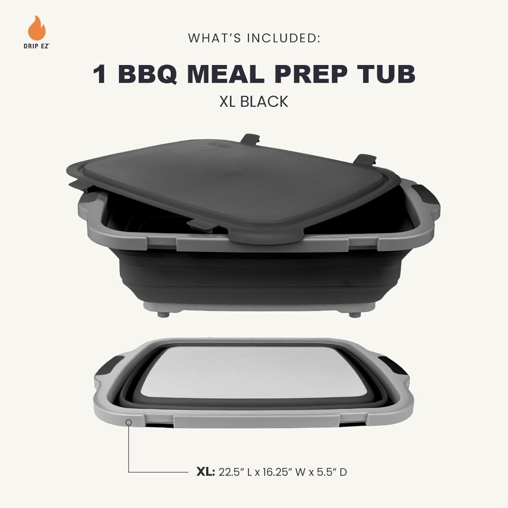 Collapsible BBQ Prep Tub XL -  – Meal Prep For Cutting Bewertung und Preis