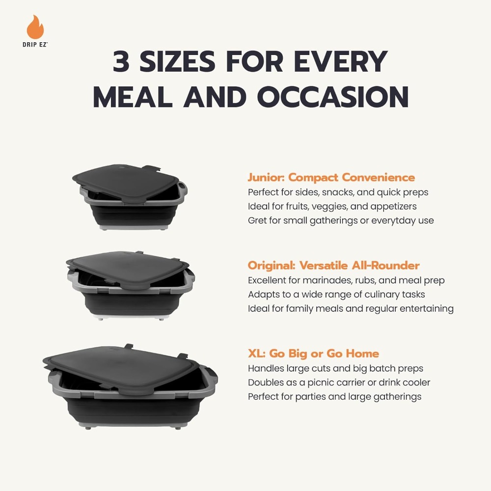 Collapsible BBQ Prep Tub XL -  – Meal Prep For Cutting Bewertung und Preis